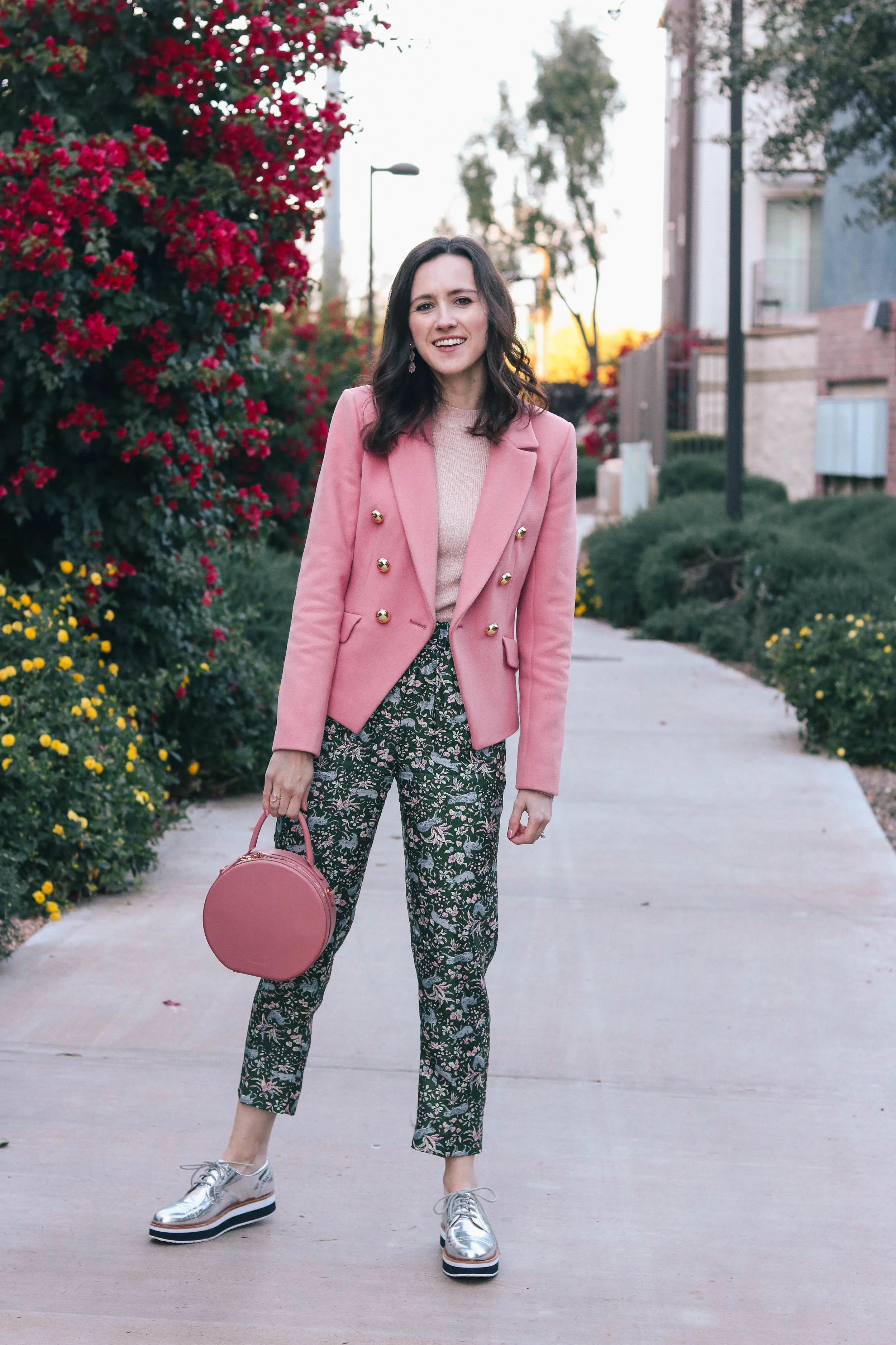 J crew online pink pants